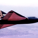 The XF2Y-1 Sea Dart in flight over San Diego (US Navy)